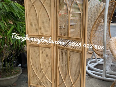 Bình phong mây tre đan tự nhiên 2