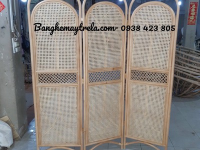 Bình phong mây tre đan tự nhiên 3