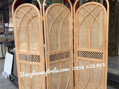 Bình phong mây tre đan tự nhiên 5
