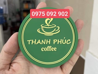 Đế lót ly , đế lót cốc , miến lót ly miến lót cốc , thêu , in , khắc theo yêu cầu 5