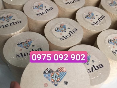 Miến lót ly , đế lót ly thêu in theo yêu cầu giá rẻ 1