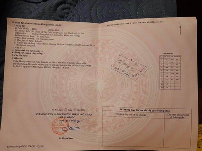 Nhỉnh tỷ có ngay 46,3m2 đất thổ cư tại tân phú quốc oai hà nội 1