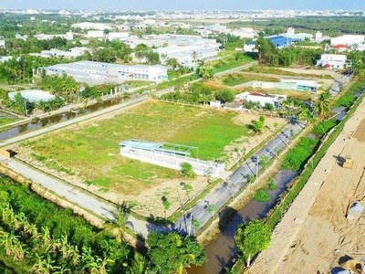 Đất nền Đức Hòa 90m2 giá 1 tỷ 3, Sổ hồng riêng, view kênh sinh thái, TL824 1