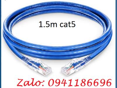 Sẵn kho Dây nhảy patch cord CAT5E loại 1,5m ANCOMTECK mã ACOM-C5BL005F 0