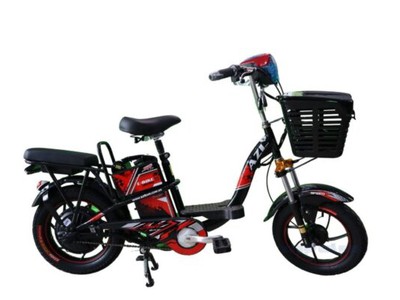 Xe Đạp Điện Azi 777V 16 Inch   Phuộc Nhún Dầu 0