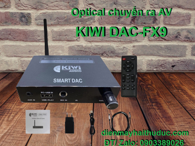 Bộ chuyển Kiwi DAC-FX9 hổ trợ Optical ra AV, Bluetooth, Volume, cổng Micro 0