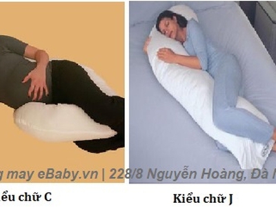 Gối ôm cho bà bầu Đà Nẵng - Gối ôm 3 lớp vải mềm mịn 0
