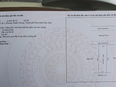 Chính chủ cần tiền kinh doanh bán nhanh lô đất đẹp khu tdc số 1, thanh trường, điện biên phủ 0