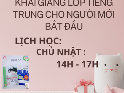 Atlantic từ sơn khai giảng lớp tiếng trung 0