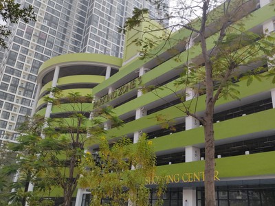 Cho thuê dttm, shop chân để tòa nhà để xe parking zone 3 vinhomes smart city 1