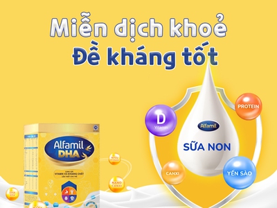Sữa non tổ yến Alfamil DHA - dinh dưỡng phát triển toàn diện cho bé 0
