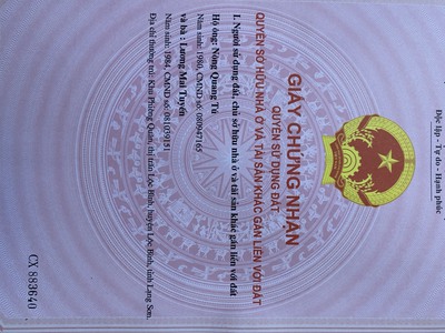 Chính chủ cần bán lô đất tại :thôn pò lọi - xã tú đoạn - huyện lộc bình - lạng sơn 0