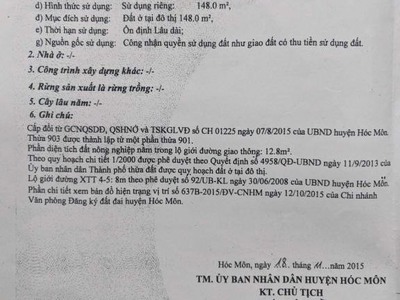 Bán nhanh lô đất tại xtt 4-5, xuân thời thượng, huyện hóc  môn, tp hồ chí minh 2