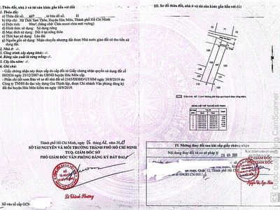 Bán Lô Đất TC 120m2 hẻm xe hơi đường Đặng Thúc Vịnh Hóc Môn 0