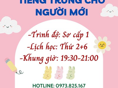 Anlantic từ sơn khai giảng lớp tiêng trung 0
