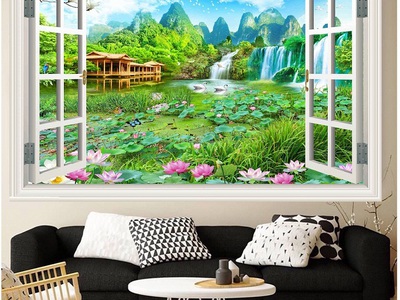Gạch tranh phong cảnh cửa sổ HP7295 0