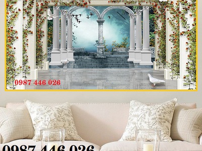 Gạch tranh phong cảnh cửa sổ HP7295 11