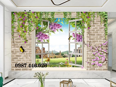 Gạch tranh phong cảnh cửa sổ HP7295 13