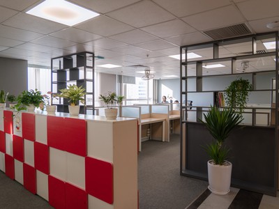 Cho thuê 1000m2 sàn văn phòng hancorp 72 trần đăng ninh đầy đủ nội thất giá trực tiếp cđt 1