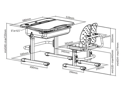 Bộ bàn ghế tựa lưng ghế tách rời C501 Setrus SALES 3