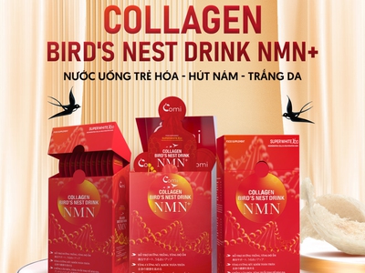 Collagen Yến Nmn , Nước Uống Trẻ Hóa - Hút Nám - Trắng Da, 1 Hộp/10 Gói - 1 Gói/25Ml  Mới 100 1