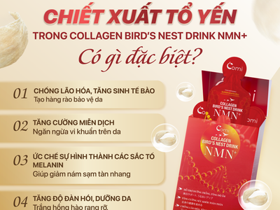 Collagen Yến Nmn , Nước Uống Trẻ Hóa - Hút Nám - Trắng Da, 1 Hộp/10 Gói - 1 Gói/25Ml  Mới 100 2