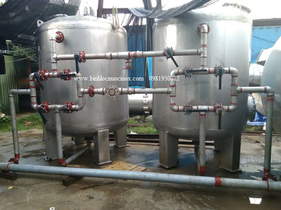 Bình lọc áp lực inox 304 1