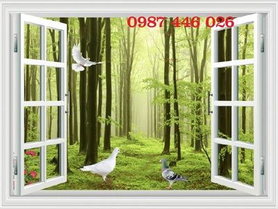 Gạch tranh phong cảnh cửa sổ HP7295 15