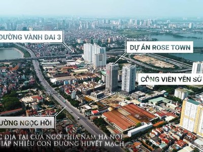 Bán Căn Hộ 2PN 2,6TỶ Và 3PN 3,1TỶ Tòa DV01 Chung Cư Rose Town 3