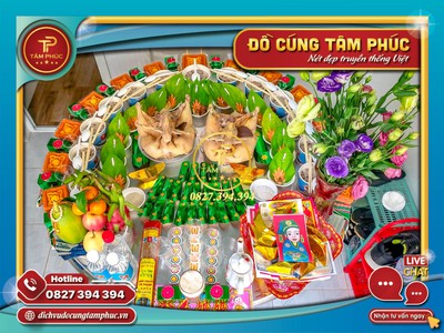 Mâm Cúng Đầy Tháng Cho Bé Trai Trọn Gói 0