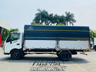 Xe Tải Hino 720 3T5 Thùng Mui Bạt Bửng Nhôm Dài 5m3 5