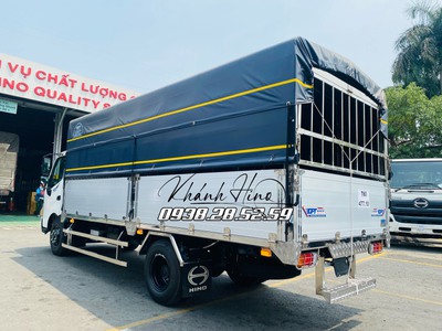 Xe Tải Hino 720 3T5 Thùng Mui Bạt Bửng Nhôm Dài 5m3 6