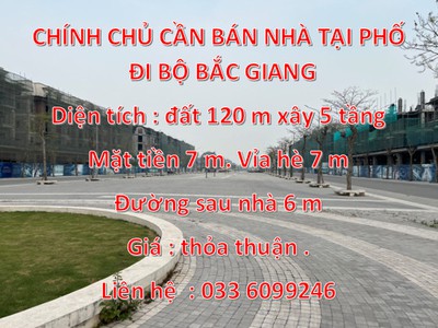 Chính chủ cần bán nhà tại phố đi bộ bắc giang . 0