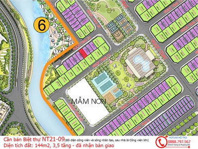 Chính chủ bán căn biệt thự ngọc trai 21 vip- căn số 09 view sông và công viên 0
