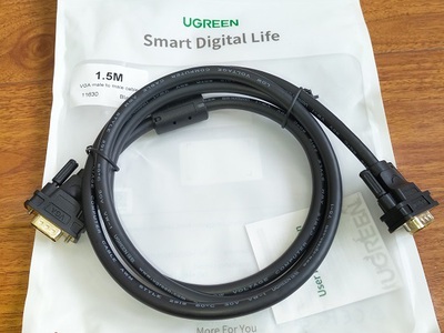 Cáp màn hình VGA 1.5m,3m,5m,10m,15m,20m,30m Ugreen 11630,11631,11632,11633,11634,11635,11636 0