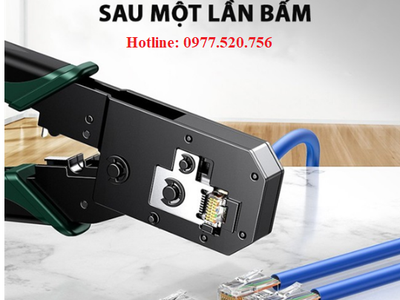 Kìm bấm mạng RJ45/RJ11 Ugreen 70683 giúp bạn bấm hạt mạng, cắt dây, tước dây mạng 4