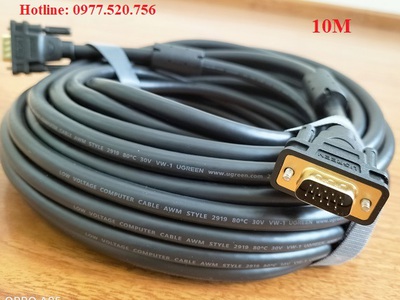 Cáp màn hình VGA 1.5m,3m,5m,10m,15m,20m,30m Ugreen 11630,11631,11632,11633,11634,11635,11636 7