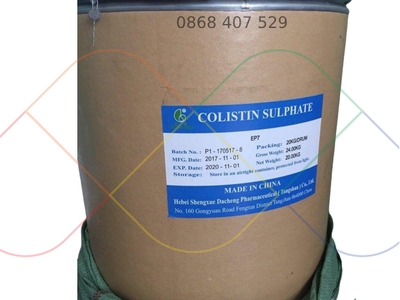 Colistine nguyên liệu sản xuất thuốc thú y, thuỷ sản 0