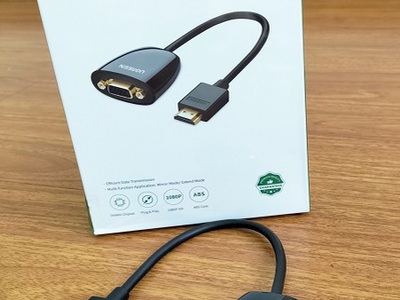 Cáp chuyển đổi HDMI to VGA không Audio Ugreen 40253 hàng chính hãng tại Hải Phòng 0