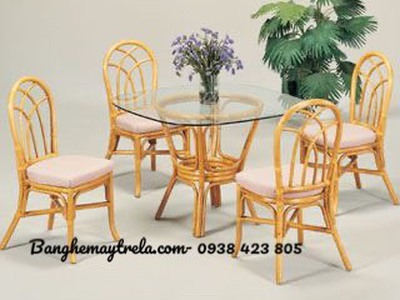 Ghế mây bàn ăn 4