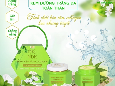 Kem trắng da body kén tằm collagen NDK có tốt không 1