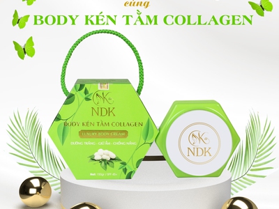Kem trắng da body kén tằm collagen NDK có tốt không 0