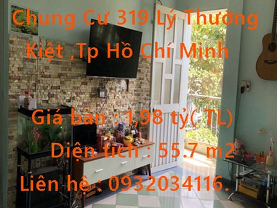 Chính cần bán căn hộ chung cư 319 lý thường kiệt ,tp hồ chí minh 0