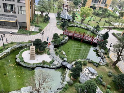 Siêu phẩm căn góc 2pn 1 The Zenpark tầng đẹp view trực diện hồ cá Koi chỉ 3,4 tỷ bao phí VHOP 5