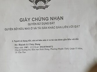 Chính chủ cần bán dãy trọ tại khu công nghiệp bình hưng, phường thới hoà, quận ô môn, cần thơ 2