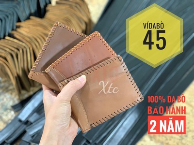 Ví da bò sale số lượng 100 cái 45k 0