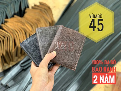Ví da bò sale số lượng 100 cái 45k 2