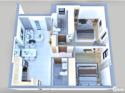 Chính chủ cần bán căn hộ cao cấp 51.33m2  ngay trung tâm tp dĩ an nhận nhà vào ở ngay 0