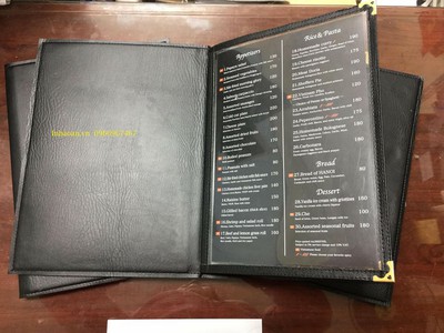 In quyển menu nhà hàng, báo giá in menu 2