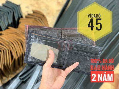 Sale lô hàng ví da thật sỉ 45k - Tận xưởng 5